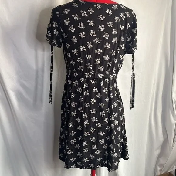 SM298 American eagle outfitters short sleeve floral dress - Picture 5 of 9